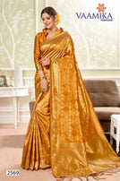 Vaamika Fashion Samparda Heavy Silk Festive Wear Saree Catalog Collection