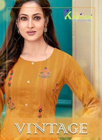 Karissa Vintage Heavy Rayon Straight Cut Kurti Catalog Collection