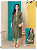 Karissa Vintage Heavy Rayon Straight Cut Kurti Catalog Collection