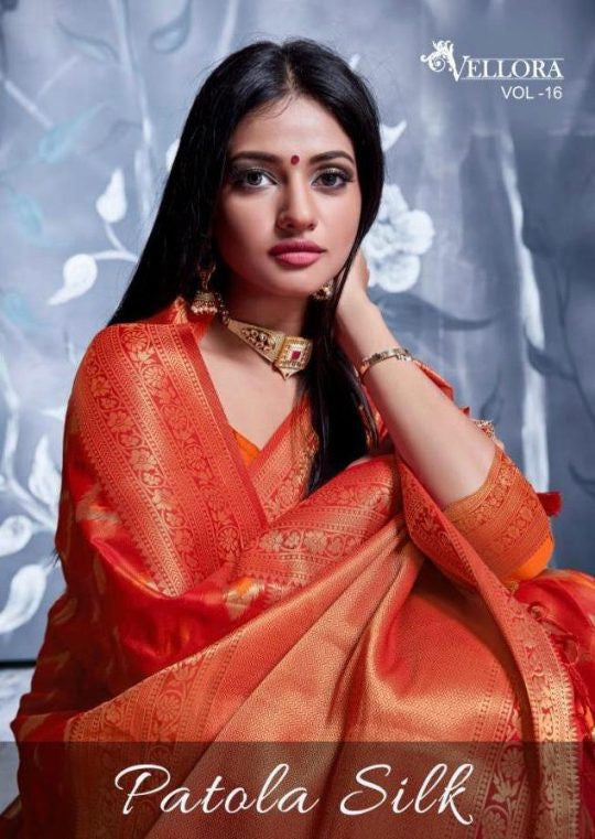 Vellora Vol-16 Patola Silk Saree Catalog Collection