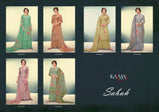 Karma Trendz Sabah Muslin Embroidered Deigital Print Plazzo Style Suits Catalog