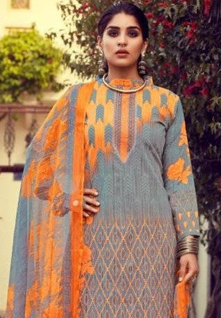 Jannat Summer Semi Lawn Cottn Dress Material Catalog