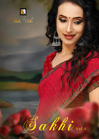 Haytee Sakhi Vol-4 Renial Printed Saree Catalog Collection