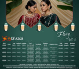 Shubhkala Flory Vol-8 Chinnon Festival Wear Designer Suits Catalog