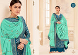 RSF Swag Vol-3 Silk Jacquard Plazzo Style Suits Catalog