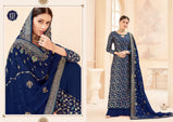RSF Swag Vol-3 Silk Jacquard Plazzo Style Suits Catalog