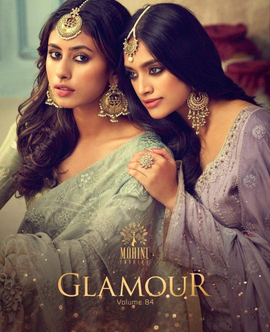 Mohini Glamour Vol-84 Straight Designer Salwar Suits Catalog