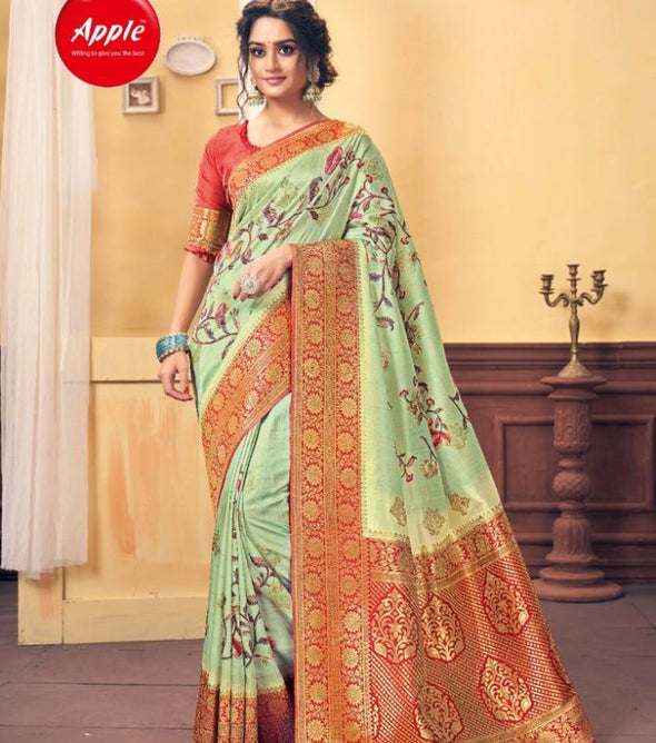 Apple Ruby Maya Heavy Silk Saree Catalog Collection