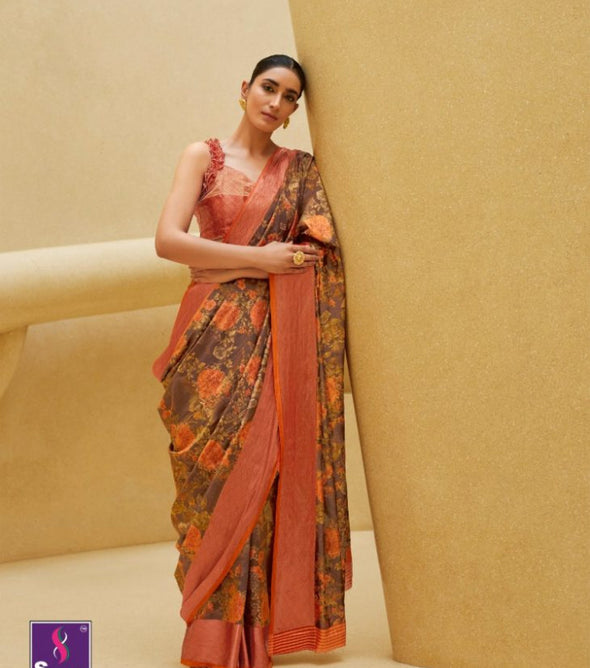 Shangrila Sonam Silk  Digital Print Saree Catalog Collection