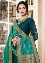 Naira By Zubeda Heavy Satin Georhette Salwar Suits Catalog