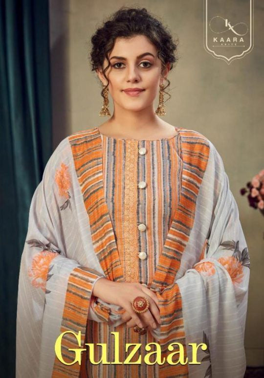Kaara Gulzaar Jam Cotton Print With Embroidery Work Suits Catalog