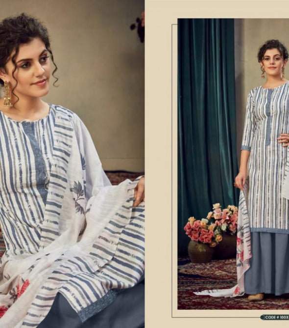 Kaara Gulzaar Jam Cotton Print With Embroidery Work Suits Catalog