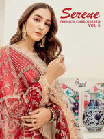 Shree Fabs Serene Premium Embroidered Vol-5 Pakistani Style Heavy Suits Catalog