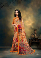 Haytee Fuzzy Pettron Vol-18 Dani Printed Saree Catalog