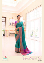 Rajtex Kundan Silk Vol-3 Handloom Weaving Silk Saree Catalog