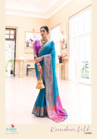 Rajtex Kundan Silk Vol-3 Handloom Weaving Silk Saree Catalog