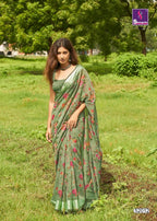 Shangrila New Kanchana Cotton Vol-23 Linen Cotton Saree Catalog