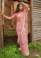 Shangrila New Kanchana Cotton Vol-23 Linen Cotton Saree Catalog