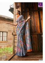 Shangrila New Kanchana Cotton Vol-23 Linen Cotton Saree Catalog