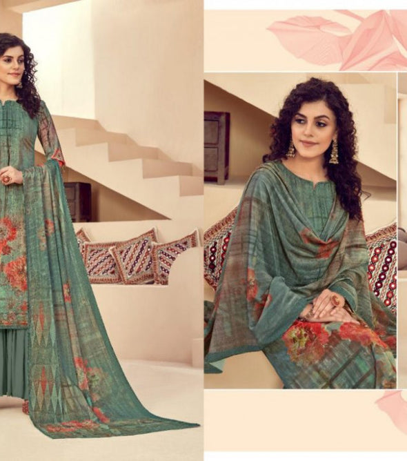 Tunic House Mehjabeen Velvet Digital Print With Diamond Work Suits Catalog