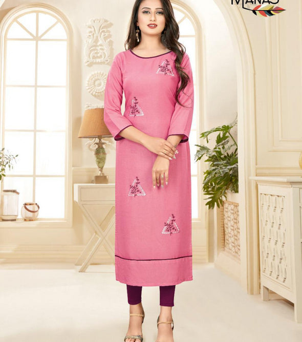 Manas Creation Priyal Vol-7 Rayon Kurti Catalog Collection