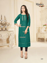 Manas Creation Priyal Vol-7 Rayon Kurti Catalog Collection