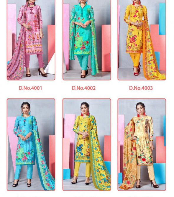 Mishri Creation Lawn Cotton Vol-4 Premium Suits Catalog Collection