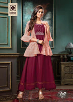 Kiana Glam Look Heavy Cotton Kurti With Jacket Pair Catalog Collection