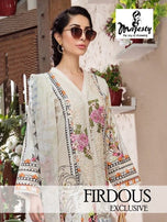 Majesty Firdous Exclusive Lawn Camric Cotton Pakistani Style Suits Catalog