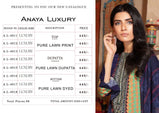Anaya Luxury The Original Lawn Collection Pakistani Style Printed Suits Catalog