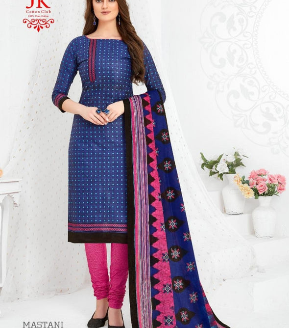 JK Mastani Vol-4 Cotton Dupatta Printed Suits Catalog Collection