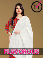 Flavorous Vol-1 Knitting Imported Fabric With Diamond Dupatta Catalog Collection
