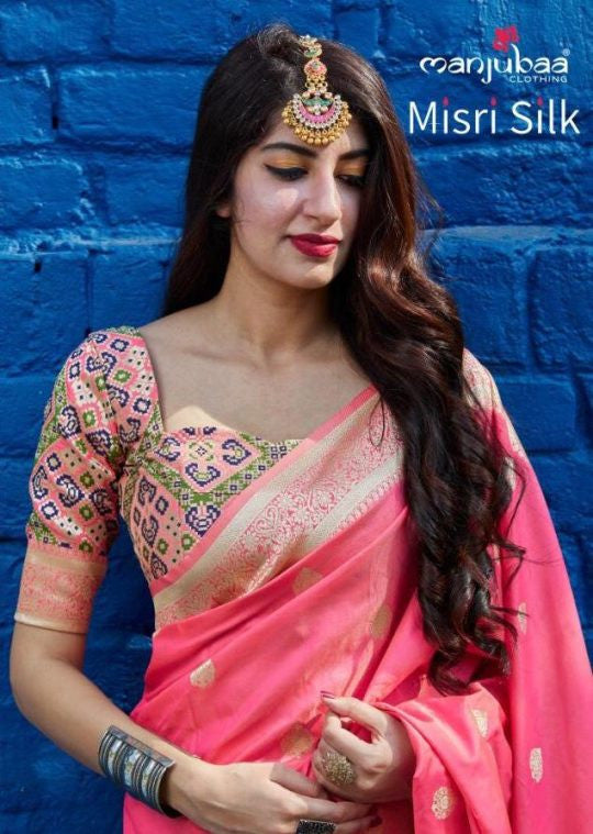 Manjubaa Misri Silk Saree Catalog Collection