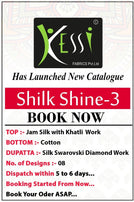 Kessi Shilk Shine Vol-3 Jam Silk with Khatli Work Straight Suits Catalog