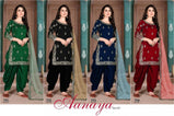 Twisha Aanaya Vol-107 Patiala Style Art Silk Suits Catalog