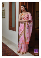 Shangrila Jaipuri Linen Vol-4 Authentic Handloom Art Prints Saree Catalog