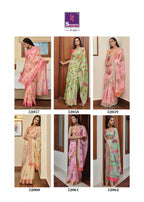 Shangrila Jaipuri Linen Vol-4 Authentic Handloom Art Prints Saree Catalog