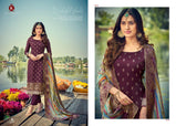 Kala Jacquard Vol-4 Pure Jacquard Silk Straight Suits Catalog