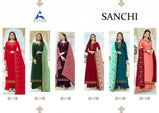 Alisa Sanchi Georgette Ethnic Wear Suits Catalog Collection