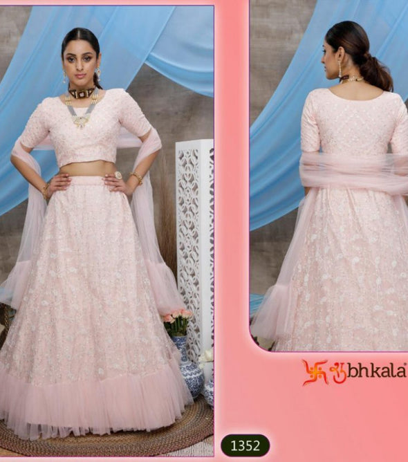 Shubhkala girly Vol-6 PArty Wear Net Fabric Lehenga Choli Catalog