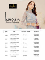 Rawayat Imrozia Premium Embroidery Pakistani Style Heavy Suits Catalog