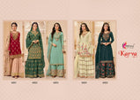 Kesari Trendz Karva Vol-1 Georgette Embroidey Plazzo Style Suits Catalog