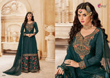 Kesari Trendz Karva Vol-1 Georgette Embroidey Plazzo Style Suits Catalog